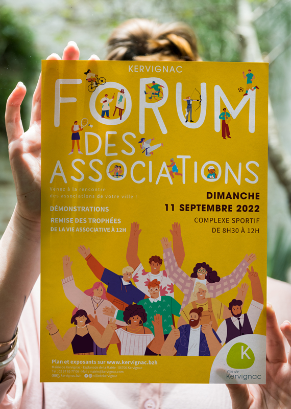 Affiche du forum des associations de Kervignac